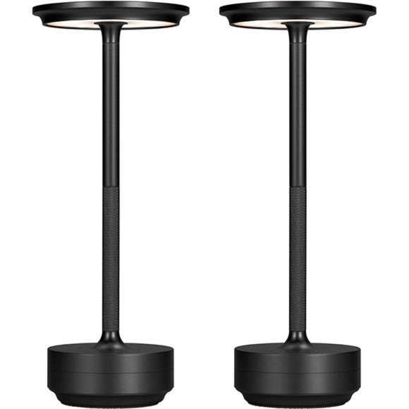 Cordless Table Lamp,2Pack Rechargeable Table Lamp Battery Operated Lamp Portable - Picture 1 of 6